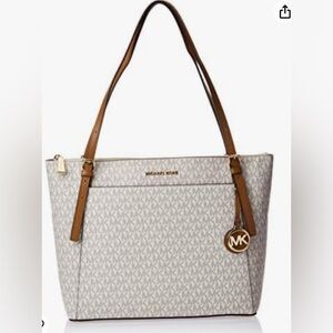 Michael Kors Authentic Signature Akron with MK LOGO Large Handbag